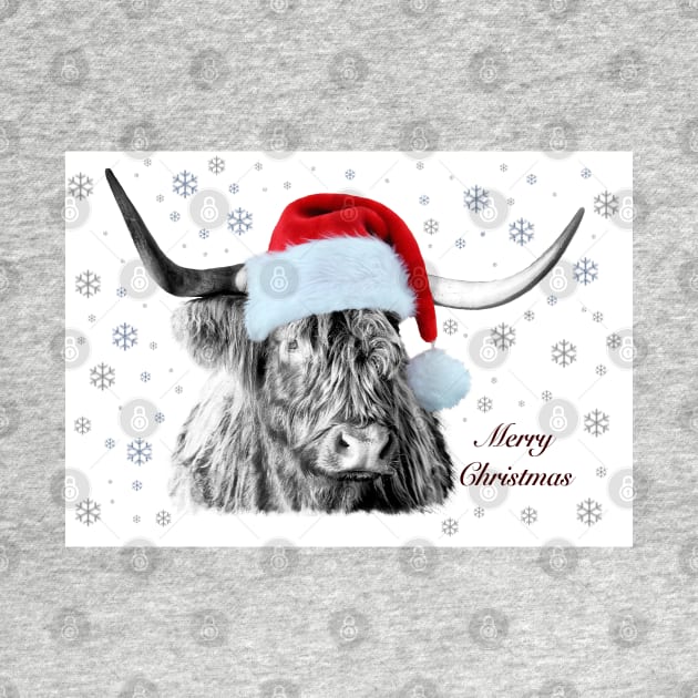 Cladich Highland Christmas Cow by Jane Braat